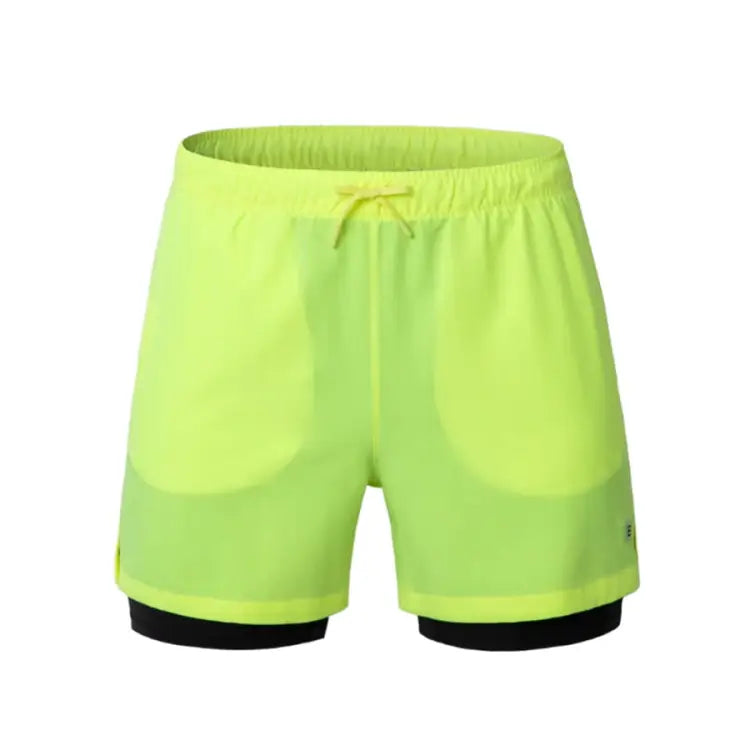 Barrel Men Essential Half Leggings Shorts-yellow