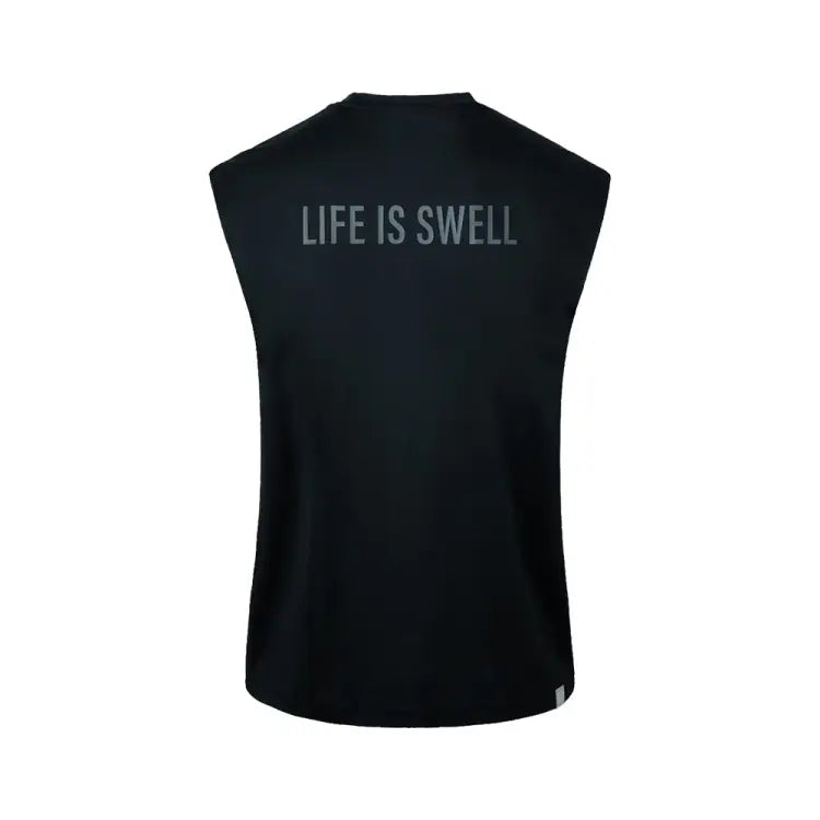 Barrel Men Essential Relax Fit Rash Tank-black - Image 4