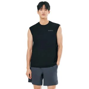 Barrel Men Essential Relax Fit Rash Tank-black