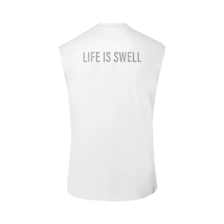 Barrel Men Essential Relax Fit Rash Tank-white - Image 4