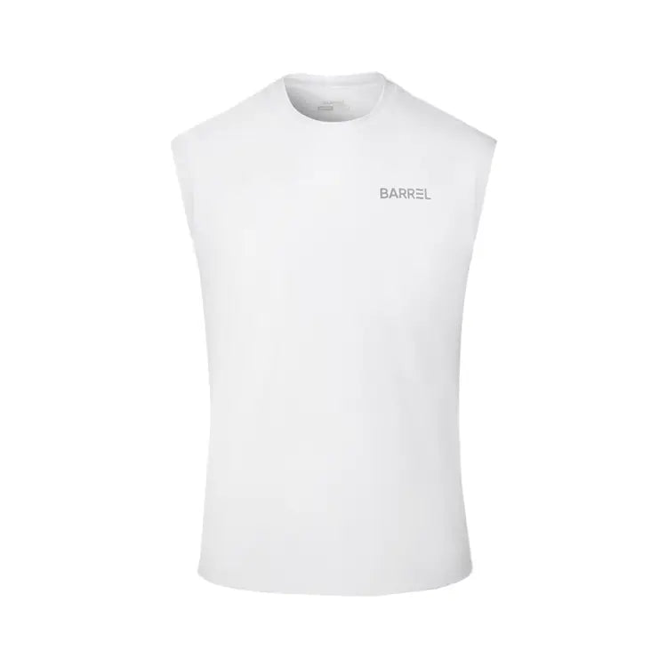 Barrel Men Essential Relax Fit Rash Tank-white - Image 3