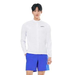 Barrel Men Essential Relax Fit Zip Up Rashguard-white