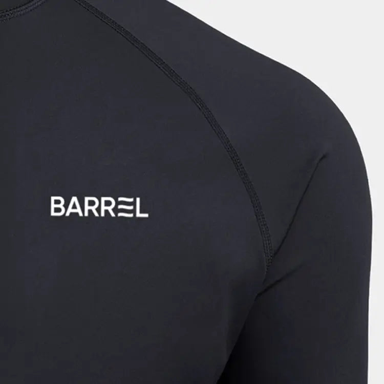 Barrel Men Essential Relax Zipup Rashguard-black - Image 5