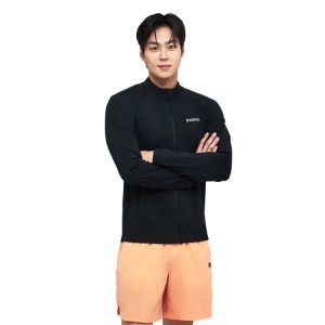 Barrel Men Essential Relax Zipup Rashguard-black