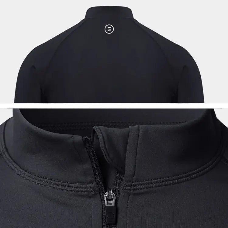 Barrel Men Essential Relax Zipup Rashguard-black - Image 4