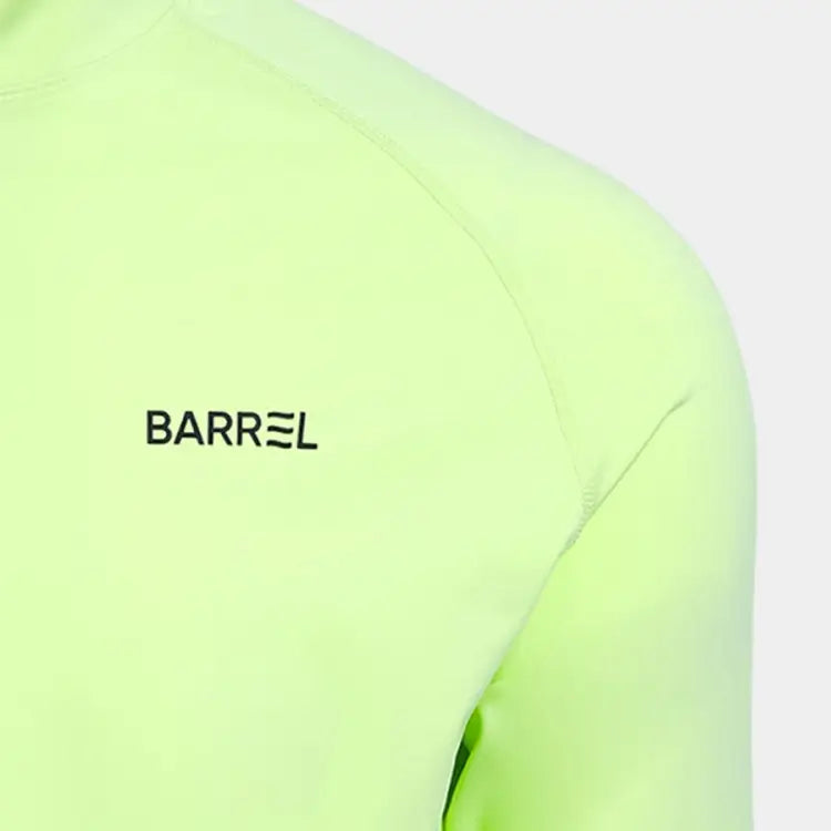 Barrel Men Essential Relax Zipup Rashguard-lime - Image 5