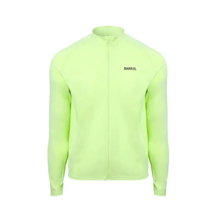 Barrel Men Essential Relax Zipup Rashguard-lime - Image 2