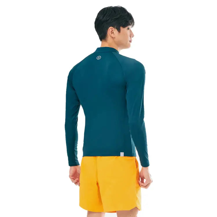 Barrel Men Essential Zip Up Rashguard-green - Image 2