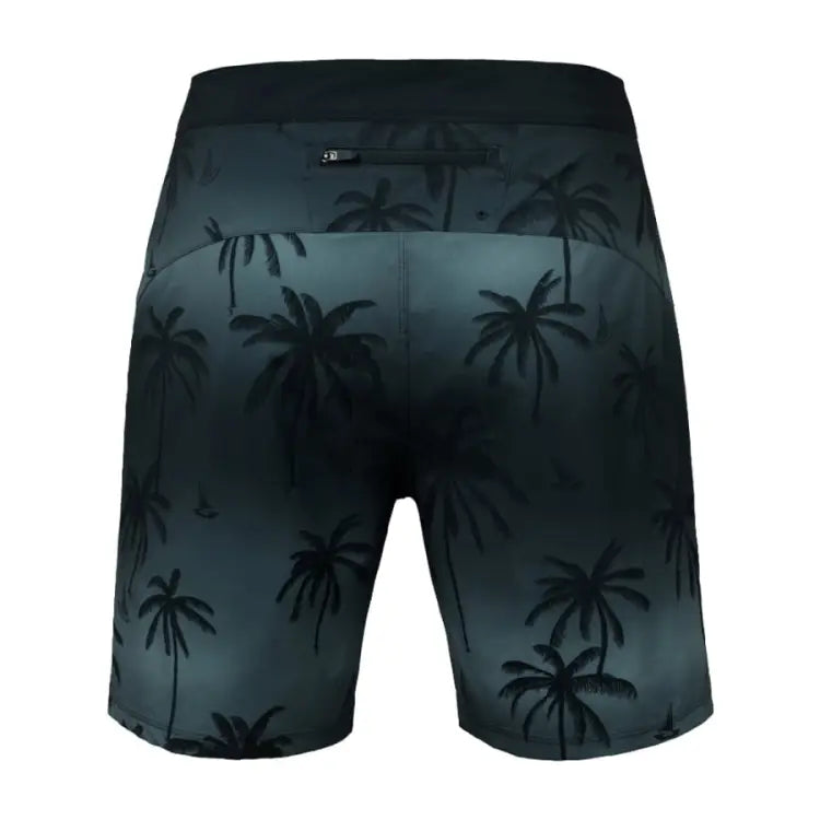 Barrel Men Sunset Palm Tree Board Shorts-black - Image 3