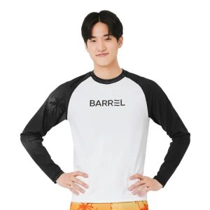Barrel Men Sunset Relaxfit Odd Rashguard-palm Tree