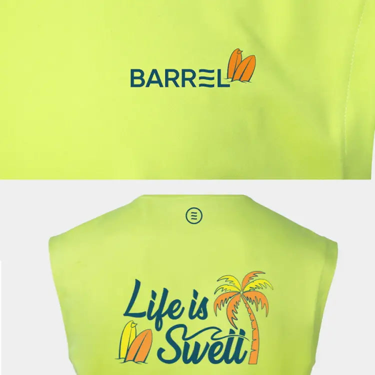 Barrel Men Tropical Sleeveless Rash Guard-green - Image 4