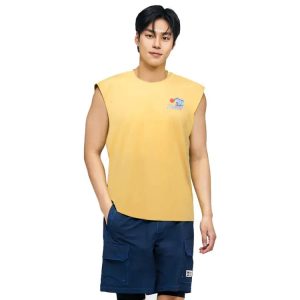 Barrel Men Tropical Sleeveless Rashguard-mango