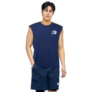 Barrel Men Tropical Sleeveless Rashguard-navy