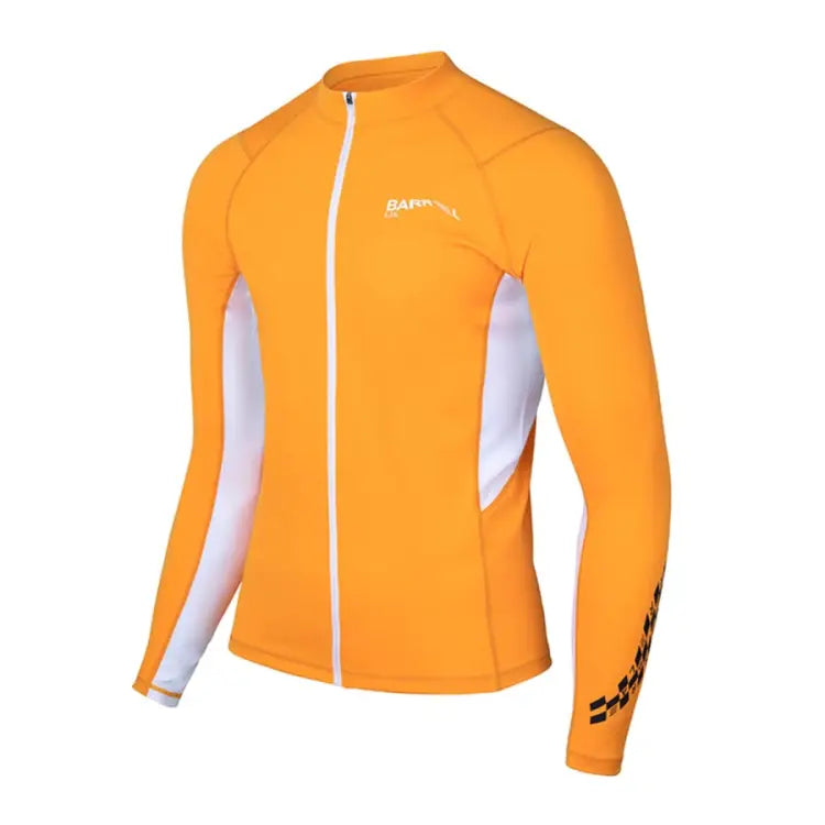 Barrel Mens Move Zip-up Rashguard-orange - Image 3