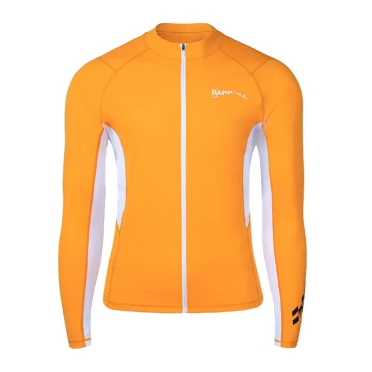 Barrel Mens Move Zip-up Rashguard-orange - Image 2