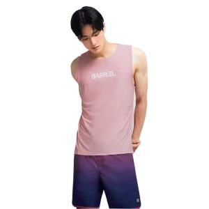 Barrel Mens Ocean Sleeveless Rashguard-pink