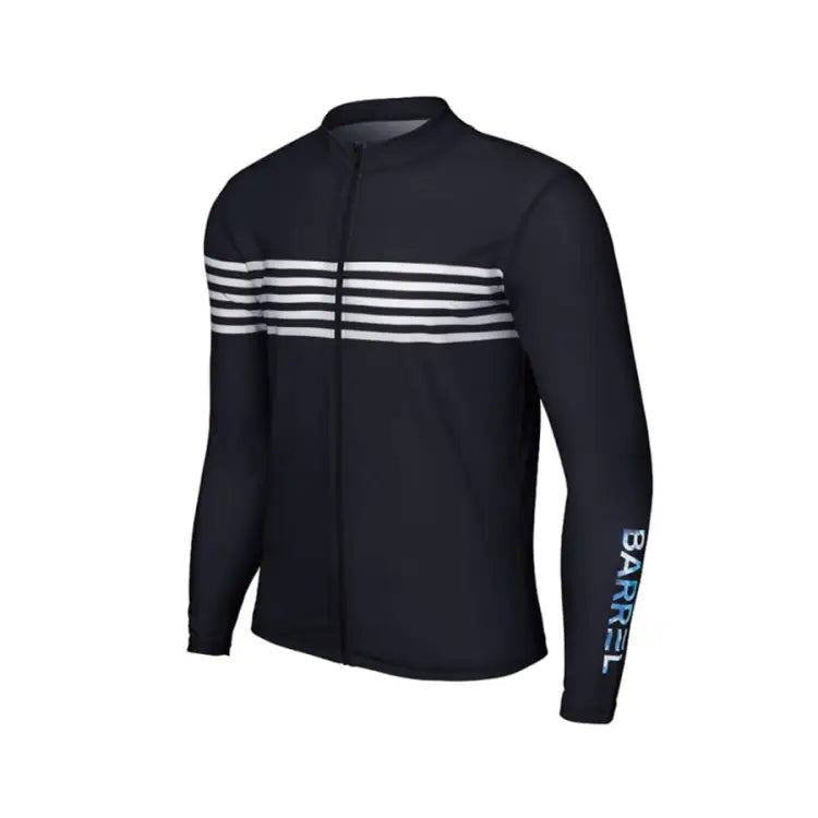 Barrel Mens Ocean Zipup Rashguard-black - Image 3