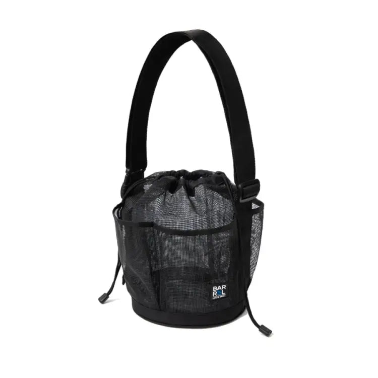 Barrel Mesh Shower Totebag-black - Image 4