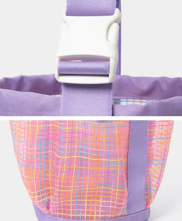 Barrel Mesh Shower Totebag-lavender - Image 4