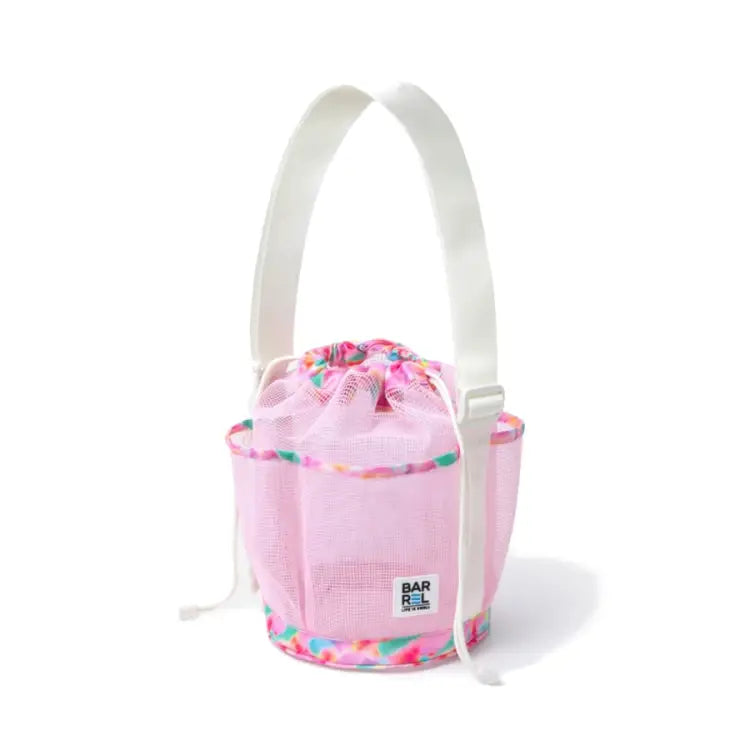 Barrel Mesh Shower Totebag-pink