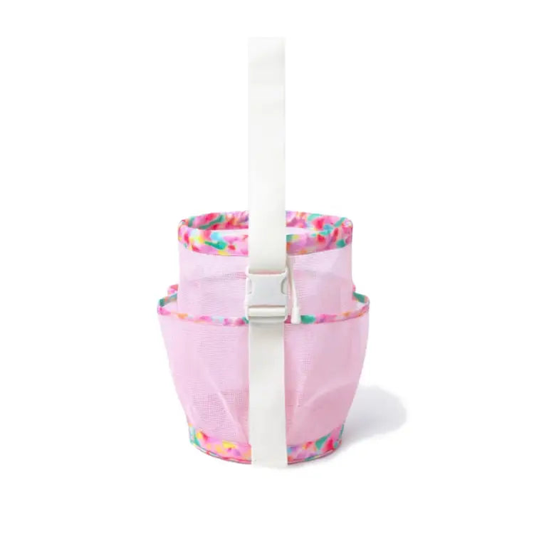 Barrel Mesh Shower Totebag-pink - Image 3
