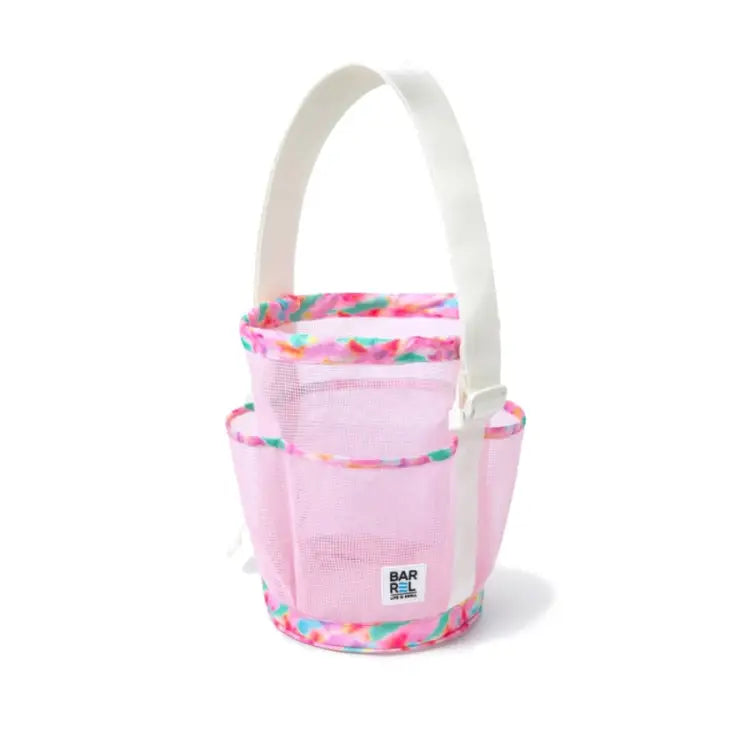 Barrel Mesh Shower Totebag-pink - Image 4