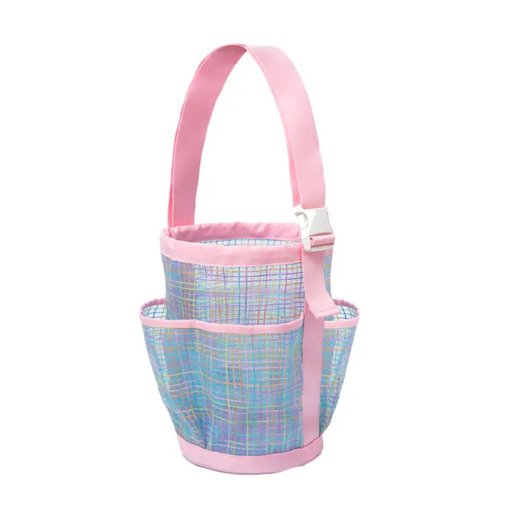 Barrel Mesh Shower Totebag-pink - Image 2