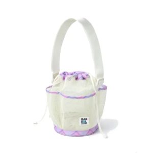 Barrel Mesh Shower Totebag-purple