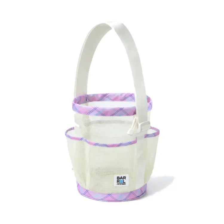 Barrel Mesh Shower Totebag-purple - Image 4