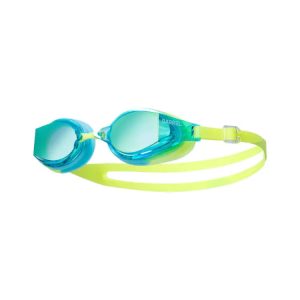 Barrel Prism Mirror Swim Goggles-aqua/yellow