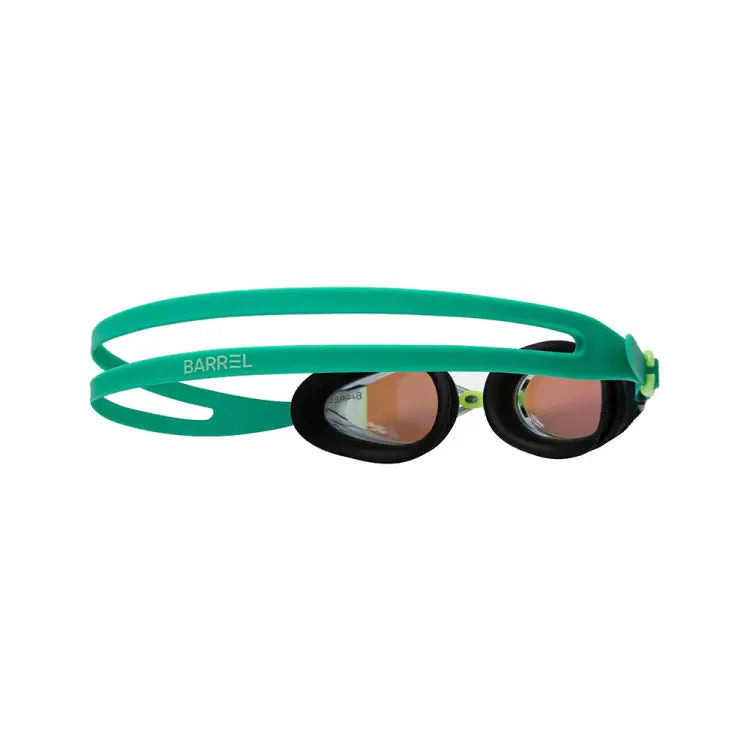 Barrel Prism Mirror Swim Goggles-blue/green - Image 2