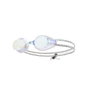 Barrel Racing Mirror Swim Goggles-aurora/white