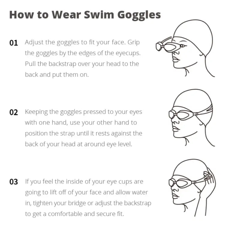Barrel Racing Non Packing Swim Goggles-black/black - Image 8