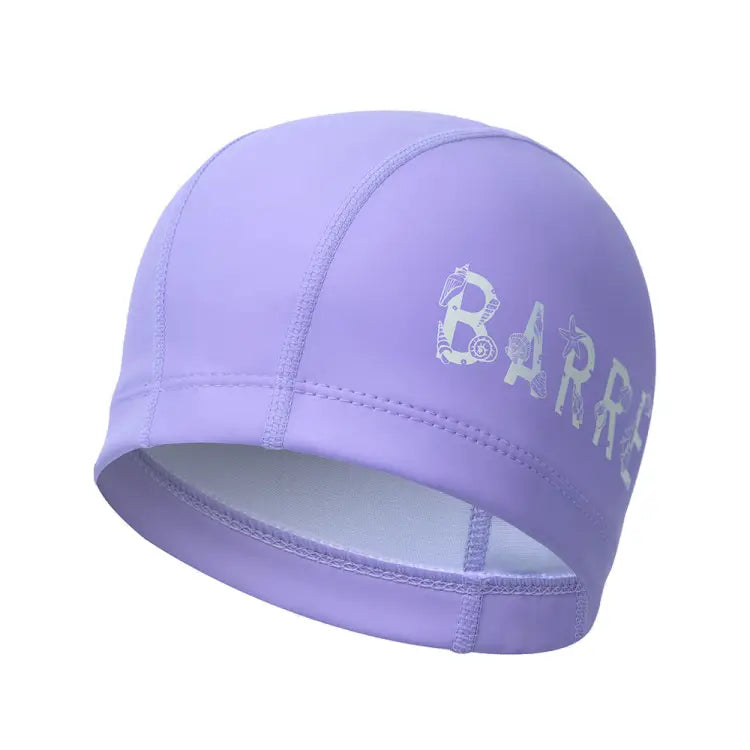 Barrel Shell Logo Silitex Swim Cap-lavender
