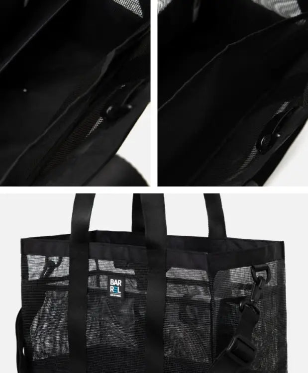 Barrel Square Totebag-black - Image 6
