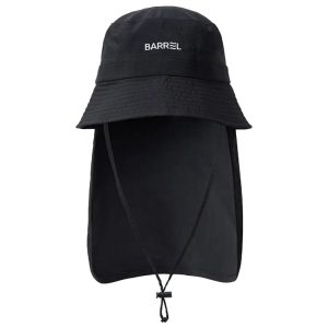 Barrel Sunshade Bucket Hat-black