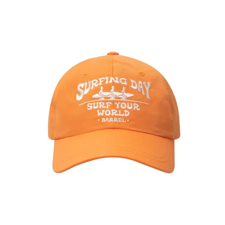 Barrel Surfer Nylon Ball Cap-orange - Image 2