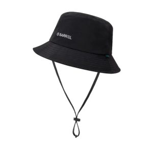 Barrel Swell Solid Bucket Hat-black