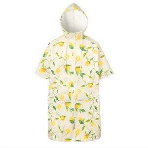 Barrel Unisex Lemon Zipup Poncho Towel-yellow