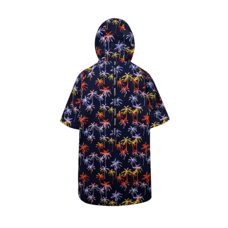 Barrel Unisex Swell Zip-up Poncho Towel-palm Tree - Image 2