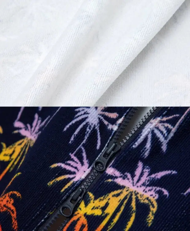 Barrel Unisex Swell Zip-up Poncho Towel-palm Tree - Image 3