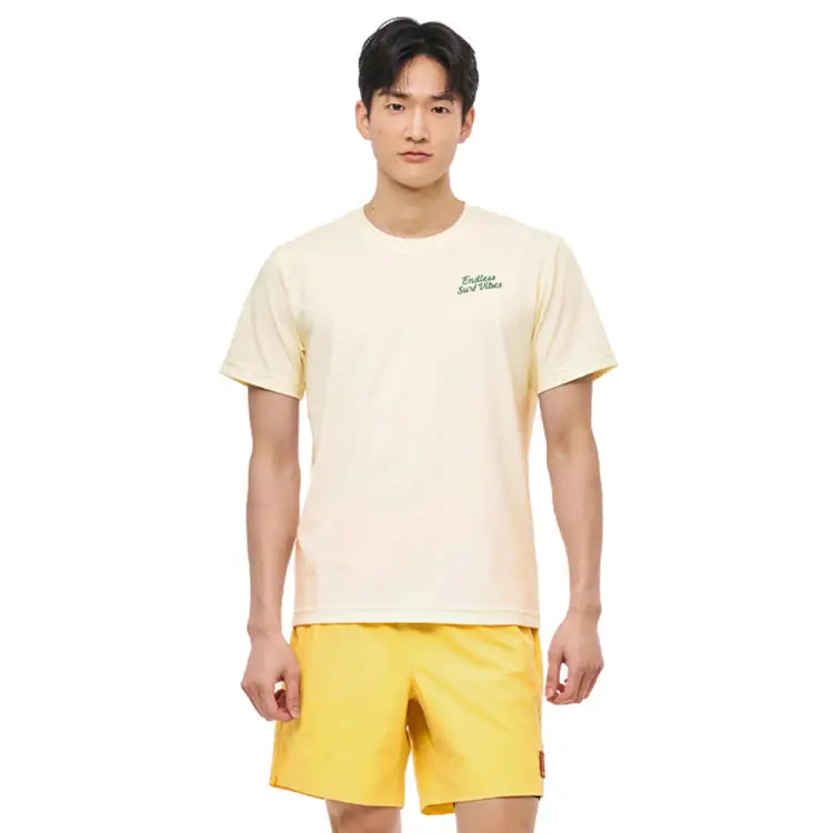 Barrel Unisex Tropical Loose S/s Rashguard-ivory