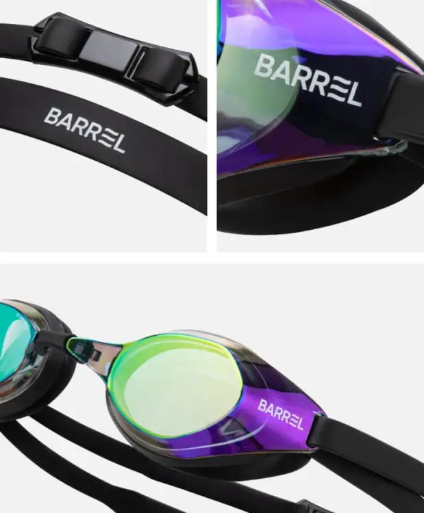 Barrel Wide Mirror Swim Goggles-gold/black - Image 3