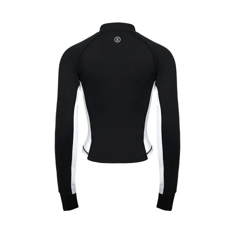 Barrel Women Color Scheme Crop Zip Rashguard-black - Image 4