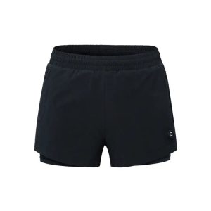 Barrel Women Essential Half Leggings Shorts-black