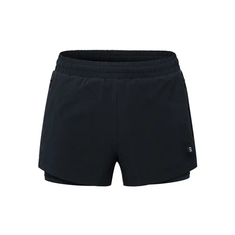 Barrel Women Essential Half Leggings Shorts-black