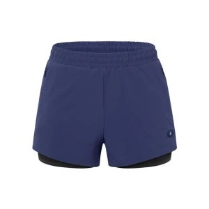 Barrel Women Essential Half Leggings Shorts-navy