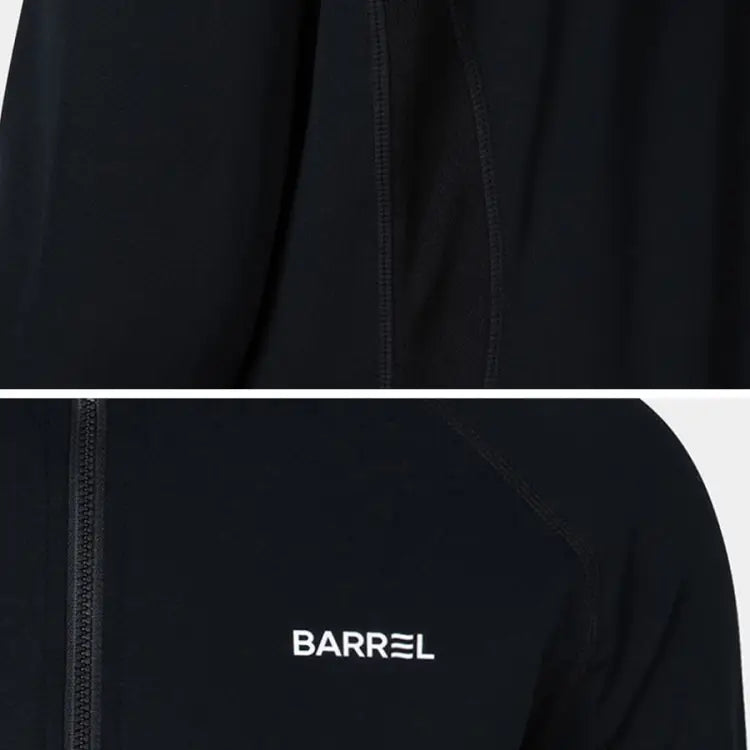 Barrel Women Essential Relax Fit Zip Up Rash Guard-black - Image 4