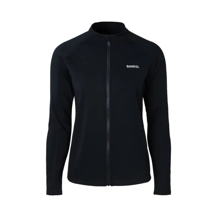 Barrel Women Essential Relax Fit Zip Up Rash Guard-black - Image 2
