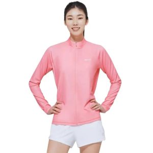 Barrel Women Essential Relax Zipup Rashguard-pink